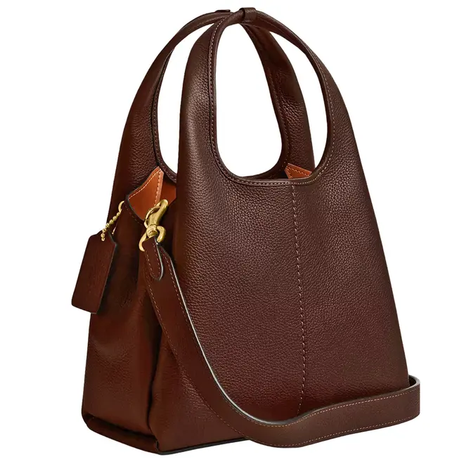 BOLSA COACH NEW YORK LANA SHOULDER 23 MARROM