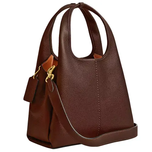 BOLSA COACH NEW YORK LANA SHOULDER 23 MARROM