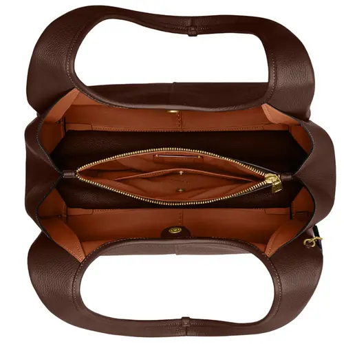 BOLSA COACH NEW YORK LANA SHOULDER 23 MARROM
