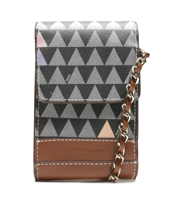 BOLSA 4GIRLS BELIEVE NEW TRIANGLE  SCHUTZ MARROM