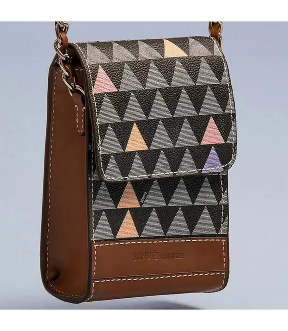 BOLSA 4GIRLS BELIEVE NEW TRIANGLE  SCHUTZ MARROM