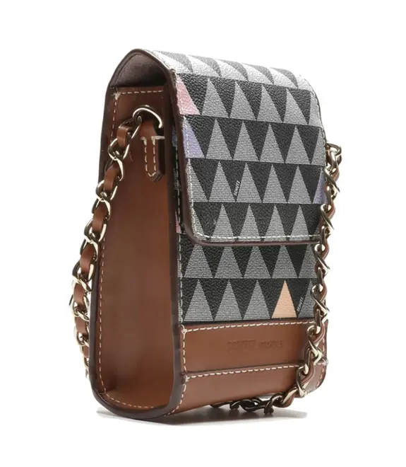 BOLSA 4GIRLS BELIEVE NEW TRIANGLE  SCHUTZ MARROM