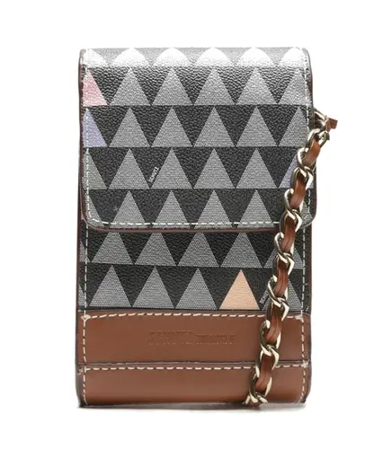 BOLSA 4GIRLS BELIEVE NEW TRIANGLE  SCHUTZ MARROM