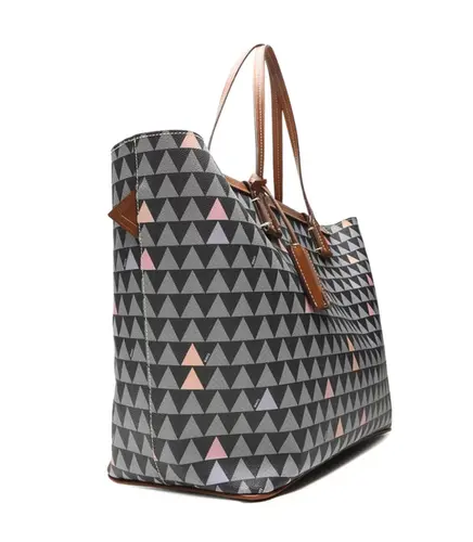 BOLSA SHOPPING BAG NEO NINA TRIANGLE MARROM