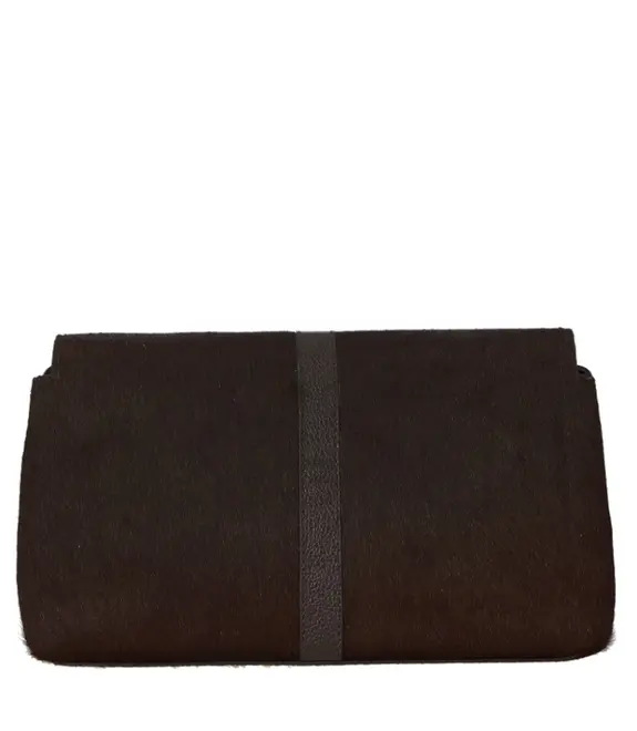 BOLSA CLUCTH PEQUENA LUIZA BARCELOS MARROM