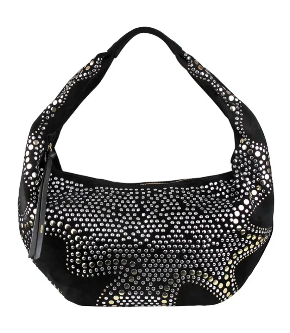 BOLSA MÉDIA HOBO AREZZO PRETO.