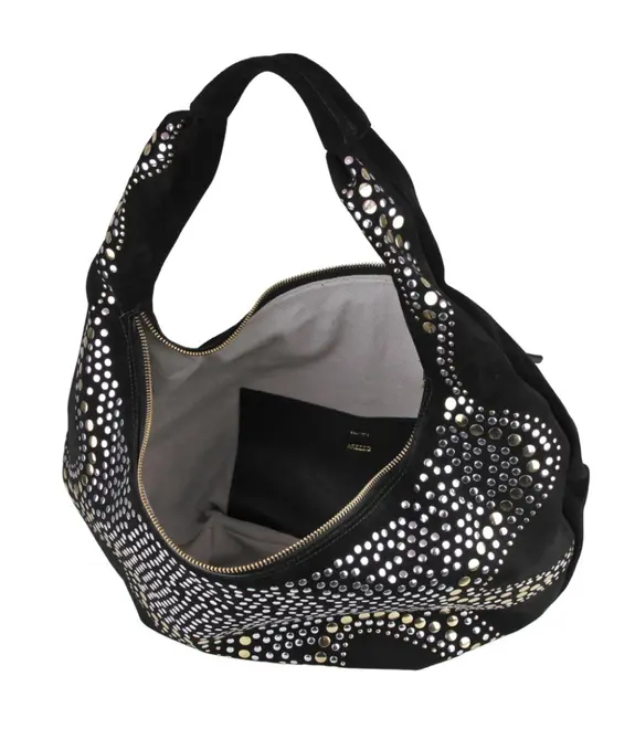 BOLSA MÉDIA HOBO AREZZO PRETO.
