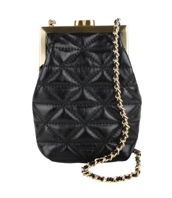 BOLSA PEQUENA MATELASSÊ SCHUTZ PRETO
