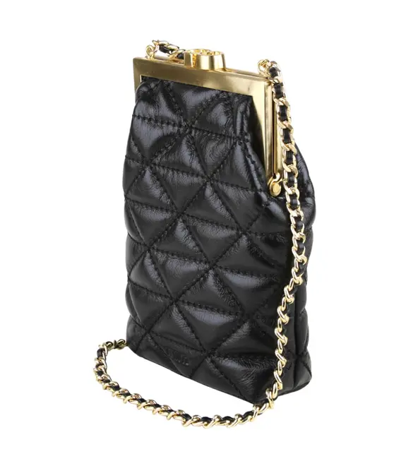 BOLSA PEQUENA MATELASSÊ SCHUTZ PRETO