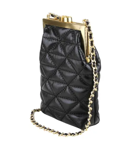 BOLSA PEQUENA MATELASSÊ SCHUTZ PRETO