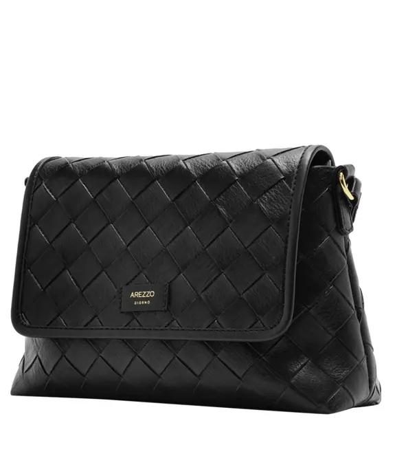BOLSA MÉDIA TRESSÊ AREZZO PRETO