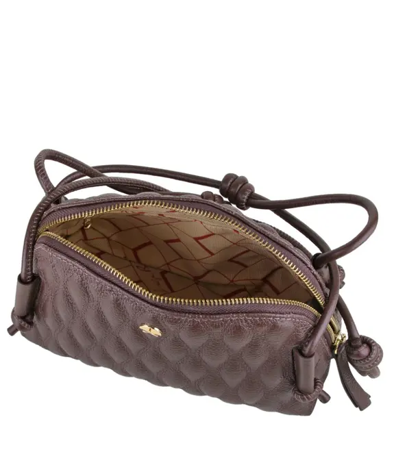 BOLSA MÉDIA MATELASSÊ LUIZA BARCELOS MARROM