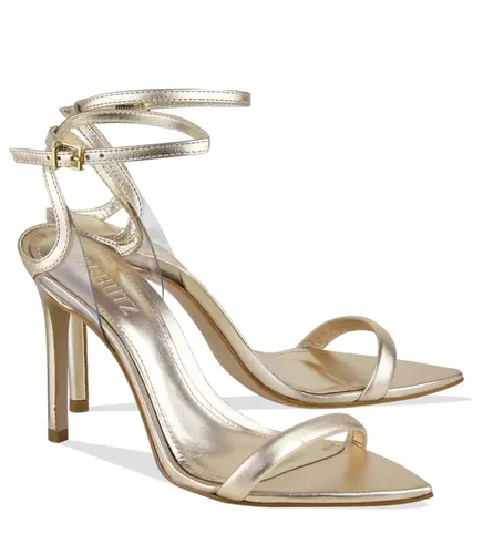 SANDÁLIA SALTO ALTO SKYE SCHUTZ DOURADO