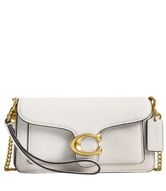 BOLSA COACH NEW YORK TABBY CHAIN CROSSBODY 19 BRANCO