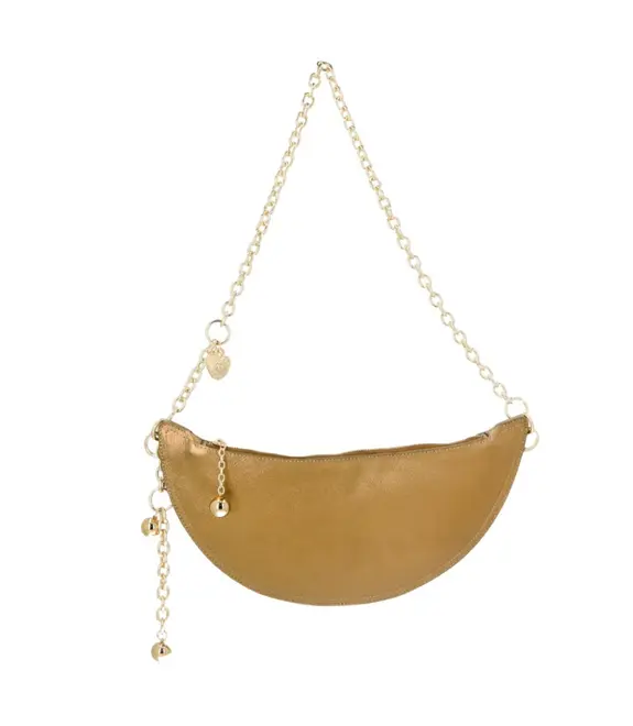 BOLSA MEIA LUA LUIZA BARCELOS DOURADO