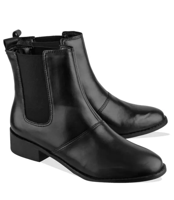 BOTA SALTO BAIXO AREZZO PRETO