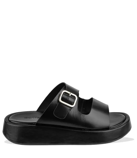 SANDÁLIA SALTO BAIXO FLATFORM BENTANA PRETO
