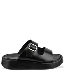 SANDÁLIA SALTO BAIXO FLATFORM BENTANA PRETO