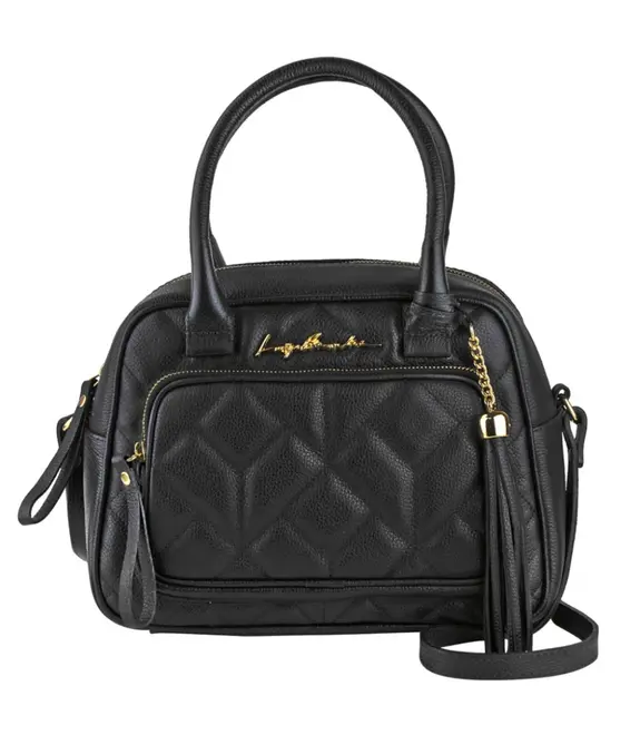 BOLSA MÉDIA VIENA LUIZA BARCELOS PRETO