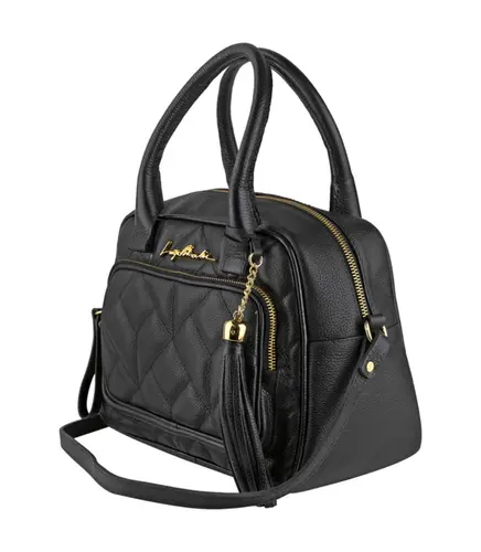 BOLSA MÉDIA VIENA LUIZA BARCELOS PRETO