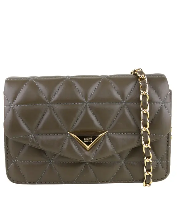 BOLSA PEQUENA MATELASSÊ 944 SCHUTZ CINZA