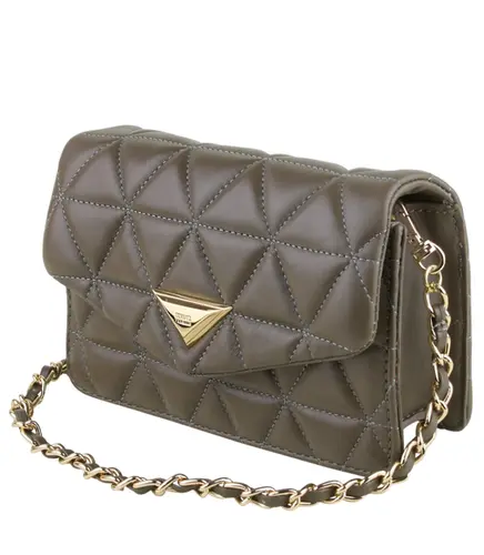 BOLSA PEQUENA MATELASSÊ 944 SCHUTZ CINZA