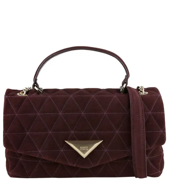 BOLSA MÉDIA MATELASSÊ SCHUTZ MARROM