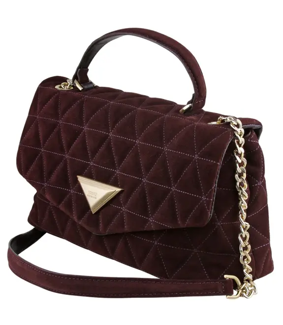 BOLSA MÉDIA MATELASSÊ SCHUTZ MARROM