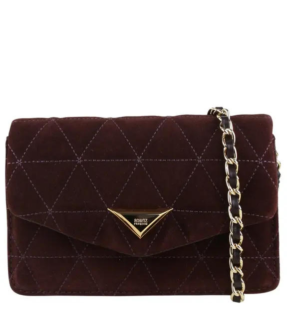 BOLSA PEQUENA MATELASSÊ 944 SCHUTZ MARROM
