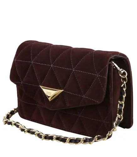 BOLSA PEQUENA MATELASSÊ 944 SCHUTZ MARROM