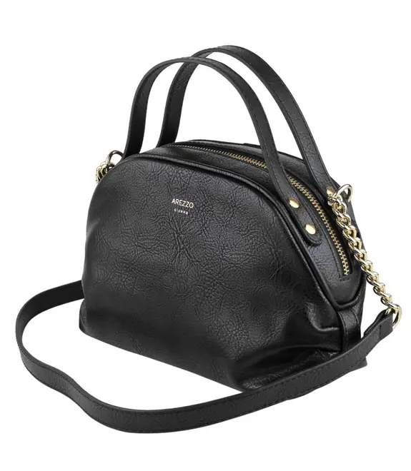 BOLSA PEQUENA RUSTIC AREZZO PRETO