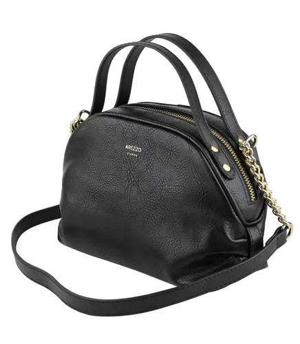 BOLSA PEQUENA RUSTIC AREZZO PRETO