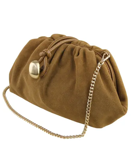 BOLSA CLUTCH EDIA AREZZO CARAMELO