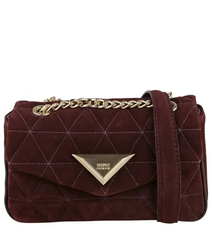 BOLSA PEQUENA MATELASSÊ SCHUTZ MARROM