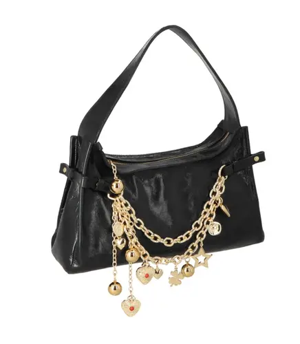 BOLSA GRANDE HOBO CHARM LUIZA BARCELOS PRETO