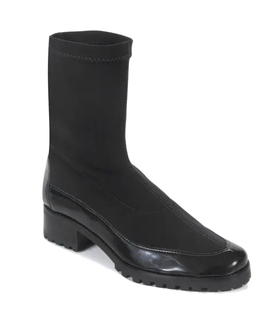 BOTA SALTO BAIXO VENEZA PAULA TORRES PRETO