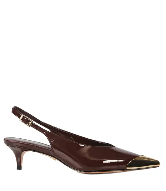 SCARPIN SALTO BAIXO LIZ PAULA TORRES MARROM