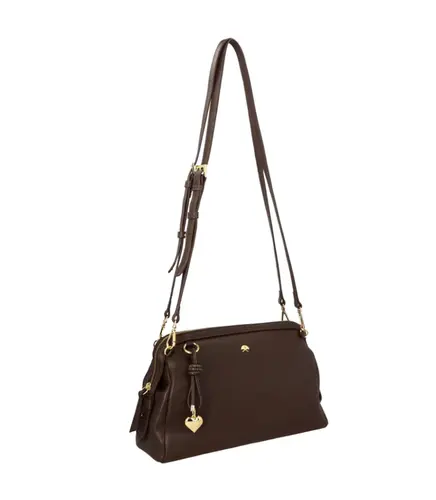 BOLSA PEQUENA LUIZA BARCELOS MARROM