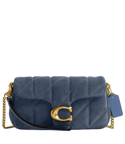 BOLSA COACH NEW YORK TABBY CHAIN CROSSBODY 19 AZUL