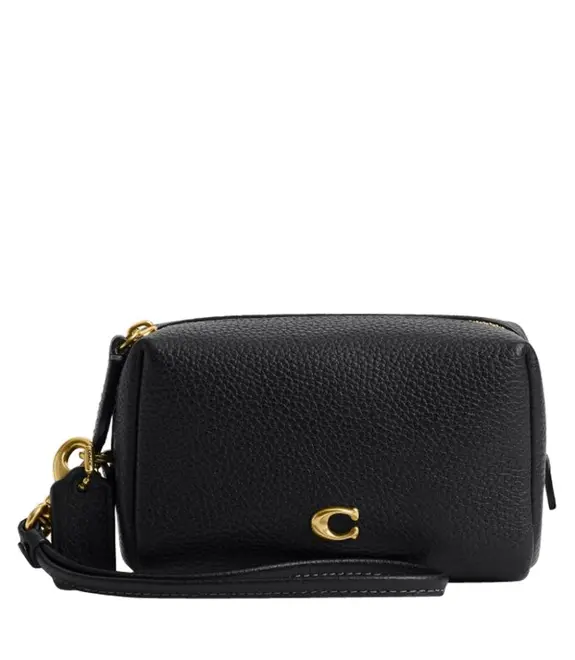 NECESSAIRE COACH NEW YORK MINI COSMETIC POUCH PRETO