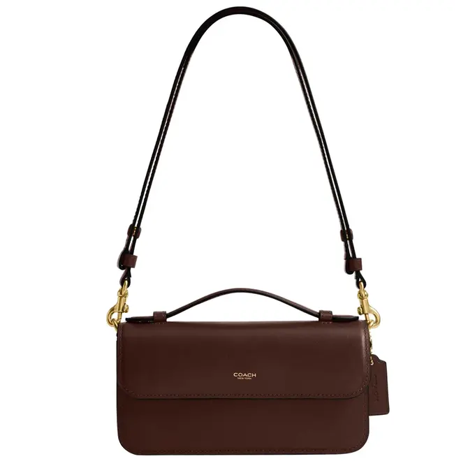 BOLSA COACH NEW YORK ELORA TOP HANDLE MARROM