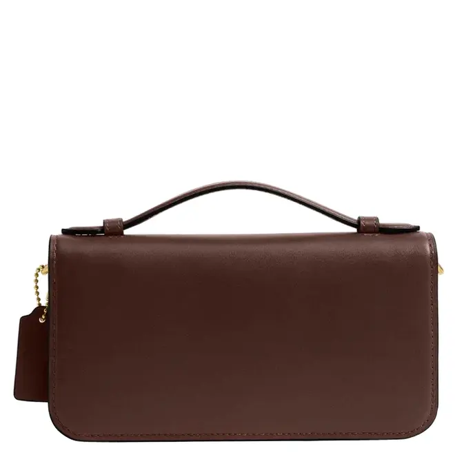 BOLSA COACH NEW YORK ELORA TOP HANDLE MARROM