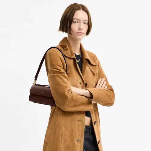 BOLSA COACH NEW YORK ELORA TOP HANDLE MARROM