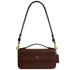 BOLSA COACH NEW YORK ELORA TOP HANDLE MARROM