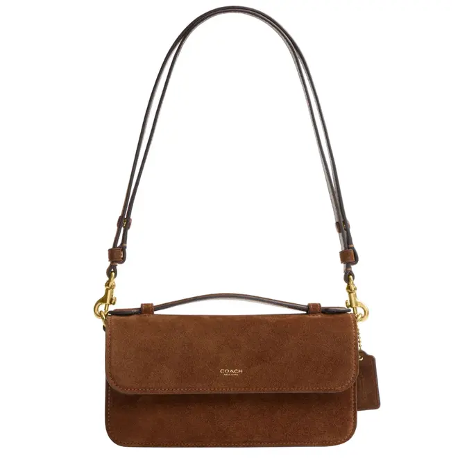 BOLSA COACH NEW YORK ELORA TOP HANDLE MARROM