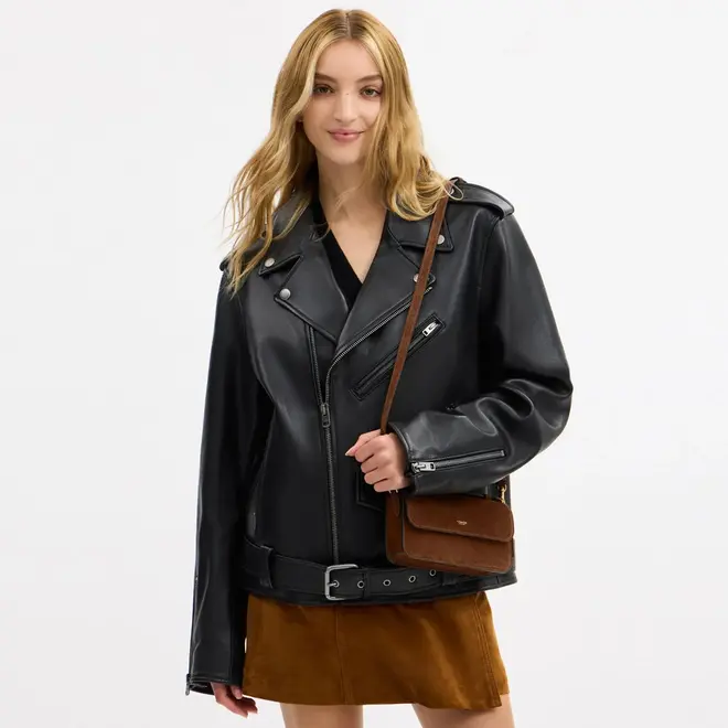 BOLSA COACH NEW YORK ELORA TOP HANDLE MARROM