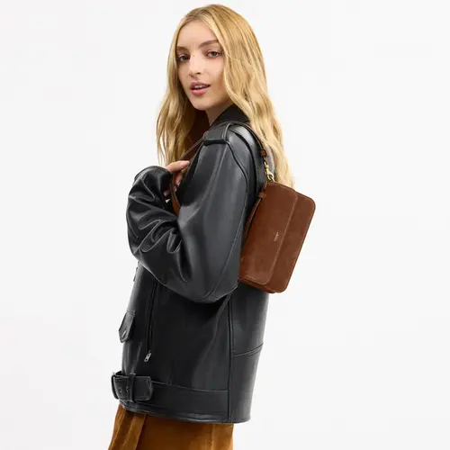 BOLSA COACH NEW YORK ELORA TOP HANDLE MARROM