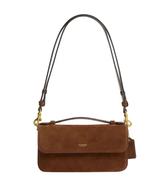 BOLSA COACH NEW YORK ELORA TOP HANDLE CROSSBODY MARROM