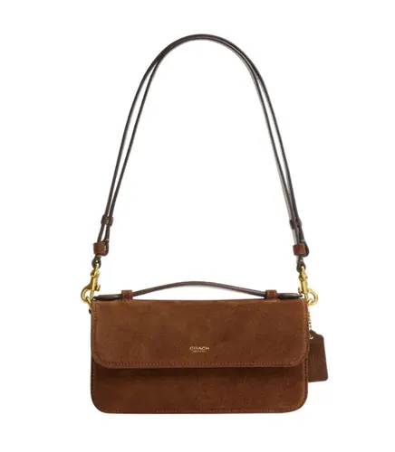 BOLSA COACH NEW YORK ELORA TOP HANDLE CROSSBODY MARROM