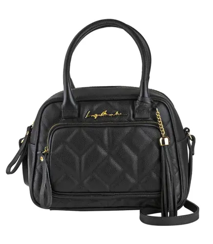 BOLSA MÉDIA VIENA LUIZA BARCELOS PRETO